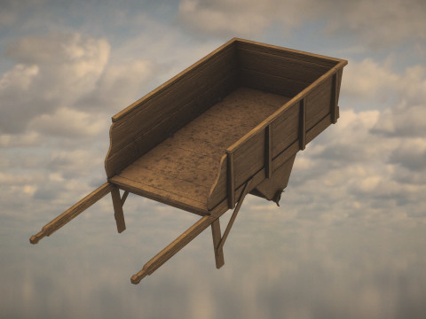 Western Wagon 3D Модель