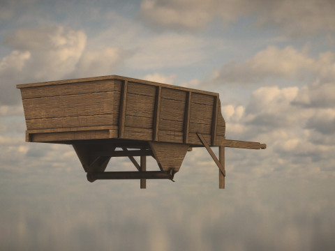Western Wagon Modèle 3D