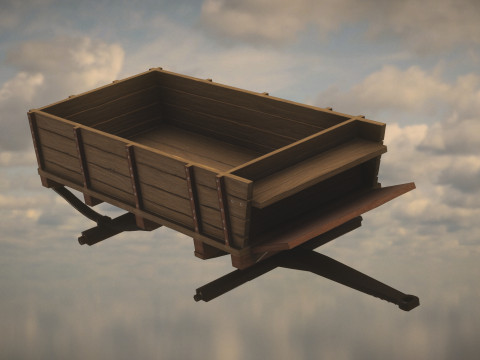 Western Wagon Model 3D