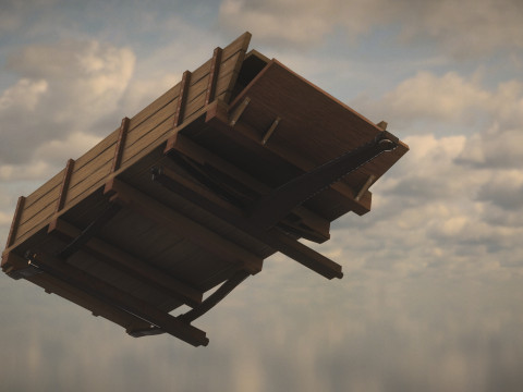 Western Wagon Model 3D