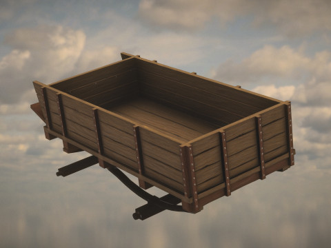 Western Wagon Model 3D