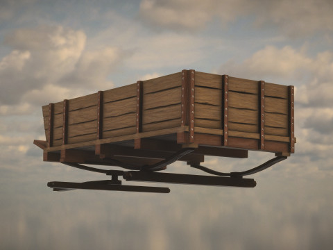 Western Wagon Model 3D