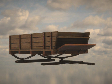 Western Wagon Model 3D