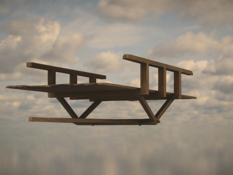 Western Wagon 3D Модель