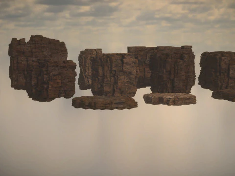 Western Cliffs 3D Model
