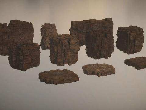 Western Cliffs 3D Model