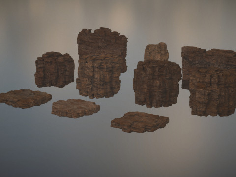Western Cliffs 3Dモデル