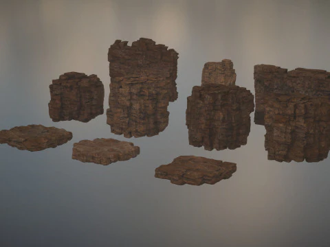 Western Cliffs 3D Model