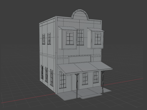 Western Buildings Pack Modelo 3D