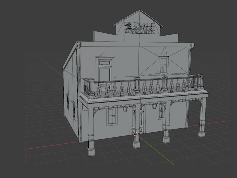 Western Buildings Pack Modelo 3D