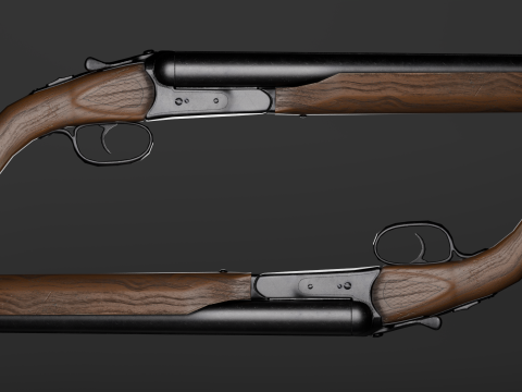 Western Sawed-off 3D Модель