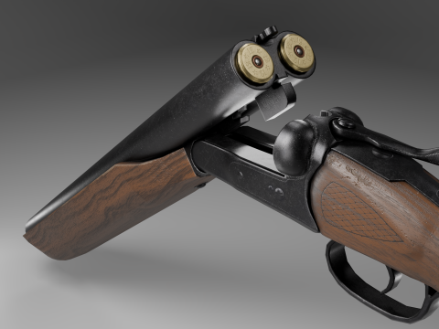 Western Sawed-off 3D Model