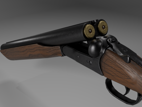 Western Sawed-off 3D Model