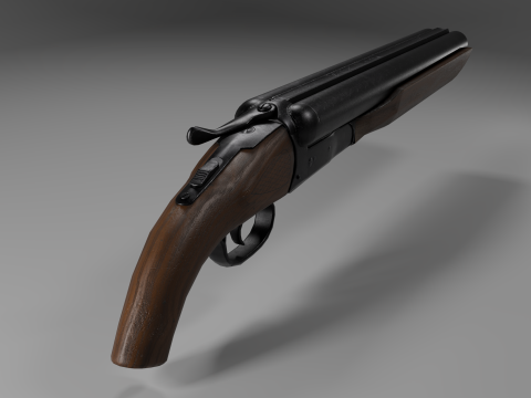 Western Sawed-off 3D Model