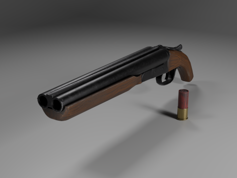 Western Sawed-off 3D Model