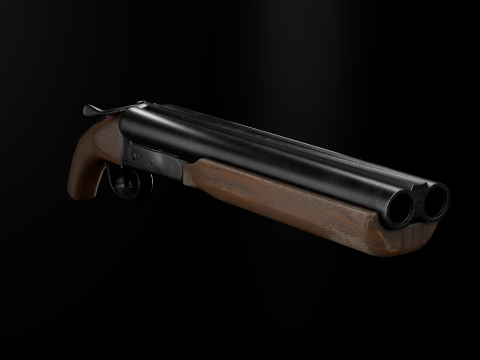 Western Sawed-off 3D Model