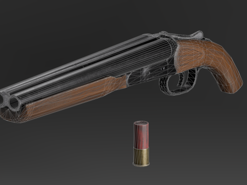 Western Sawed-off 3D Model