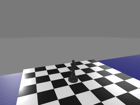 棋王 3D 模型