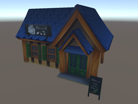 LowPoly Store Modelo 3D