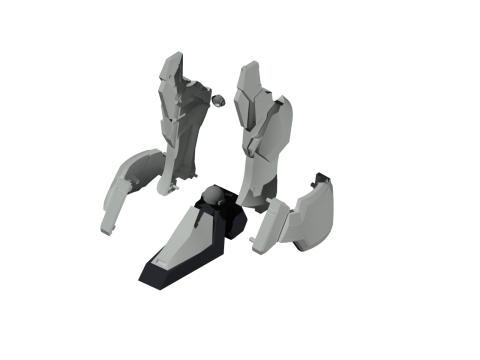 Gundam sandrock custom parts 3D Print Model