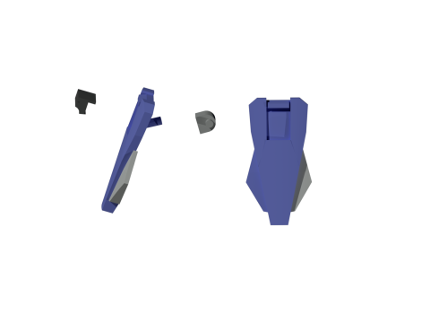 Gundam sandrock custom parts 3D Print Model