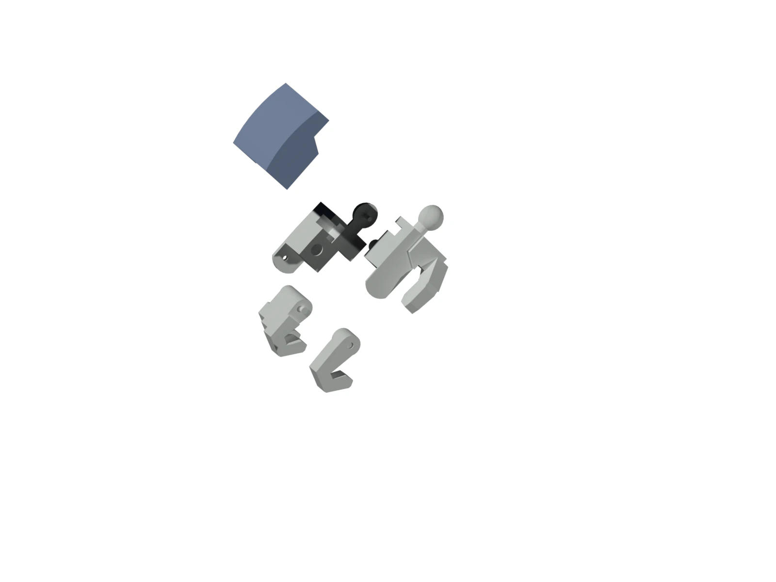 Gundam sandrock custom parts 3D Print Model .c4d .max .obj .3ds .fbx .stl .blend 