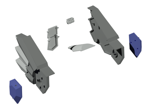 Gundam sandrock custom parts 3D Print Model