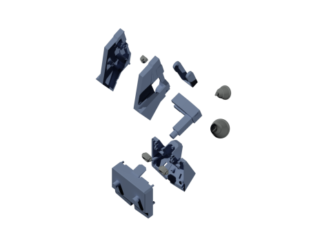 Gundam sandrock custom parts 3D Print Model
