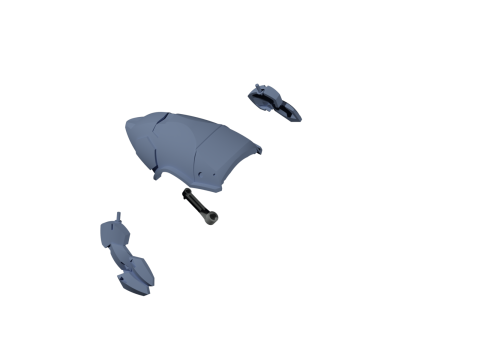 Gundam sandrock custom parts 3D Print Model