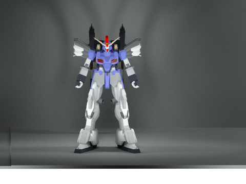 Gundam sandrock custom pose free Download 3D Print Model