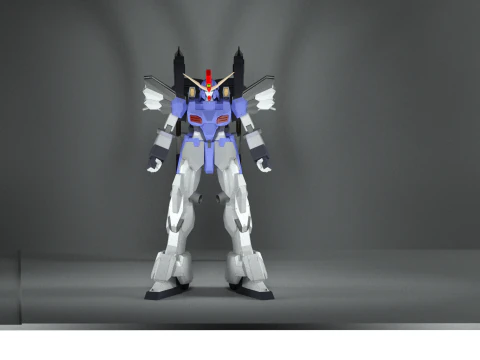 Gundam sandrock custom pose free Download 3D Print Model