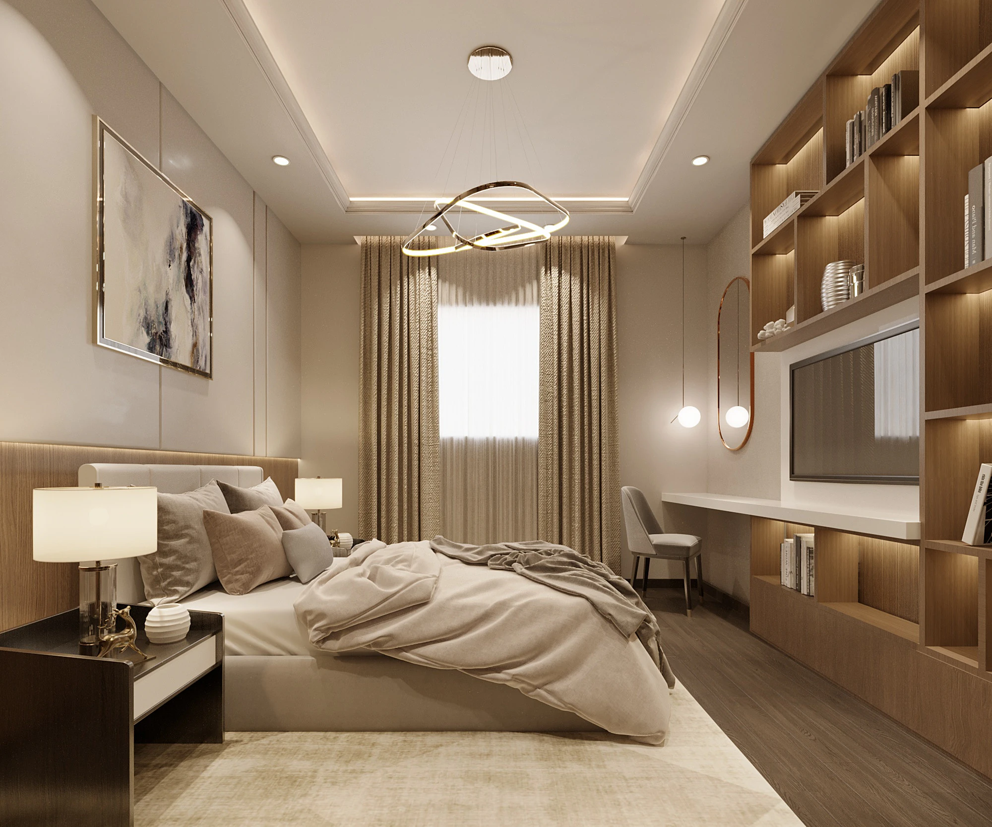 Two master bedroom 3D Model .c4d .max .obj .3ds .fbx .stl .blend 
