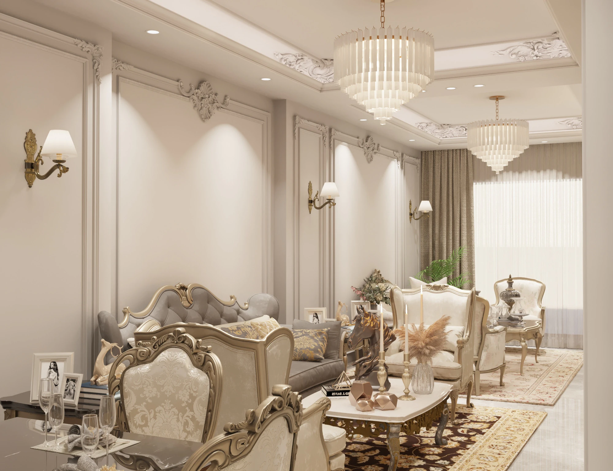 Classic reception 3D Model .c4d .max .obj .3ds .fbx .stl .blend 