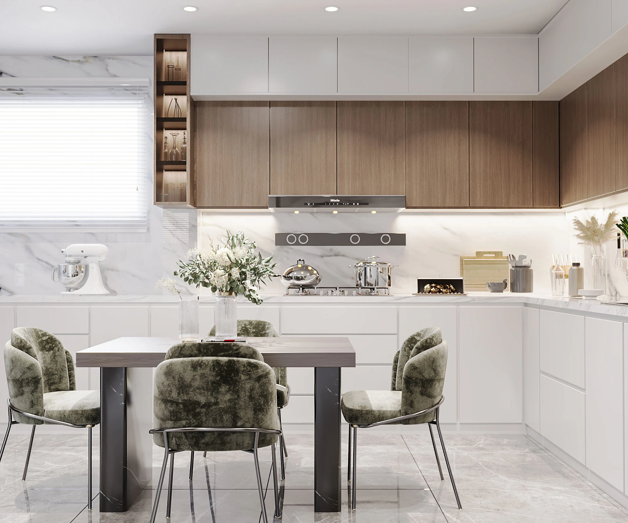 Modern kitchen 3D Model .c4d .max .obj .3ds .fbx .stl .blend 