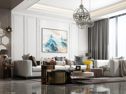 Living room 3D 모델