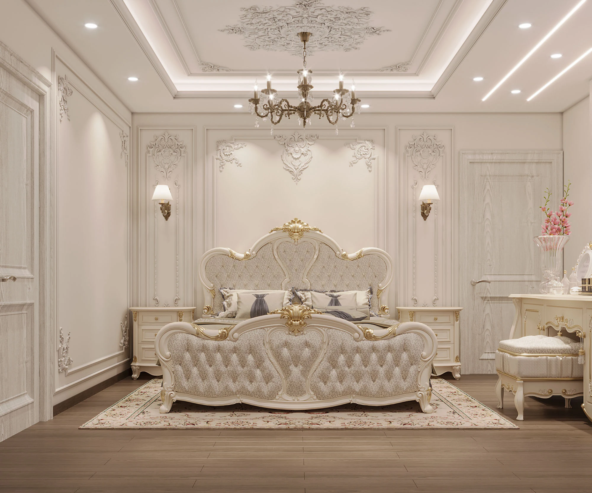 Bedroom 3D Model .c4d .max .obj .3ds .fbx .stl .blend 