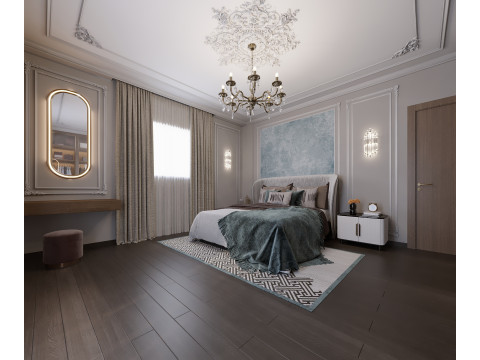 Neo classic bedroom 3D 모델