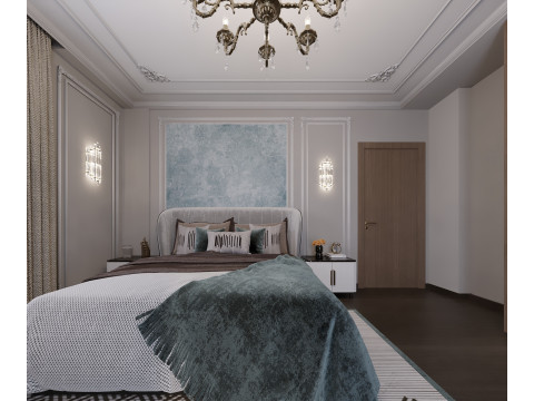 Neo classic bedroom 3D 모델