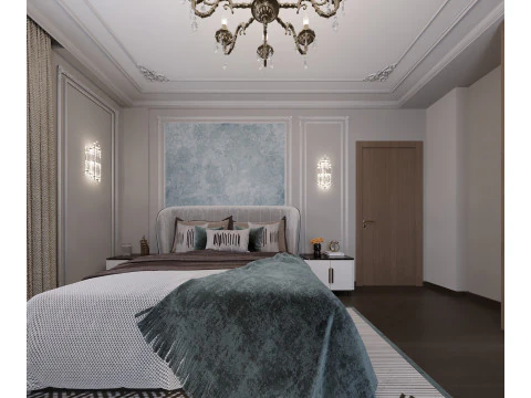 Quarto neocl&aacute;ssico Modelo 3D