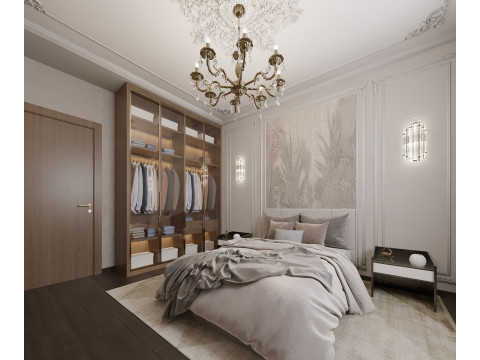 Neo classic bedroom 3D 모델
