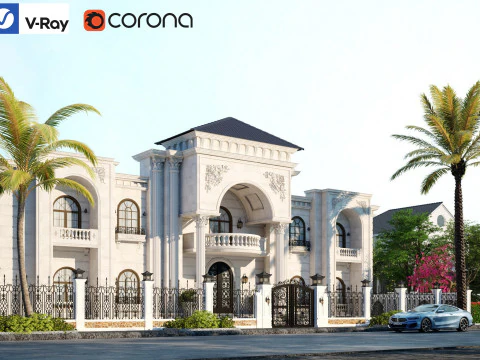 Vila externa Modelo 3D