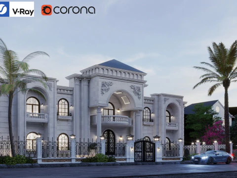 Au&szlig;envilla 3D Modell