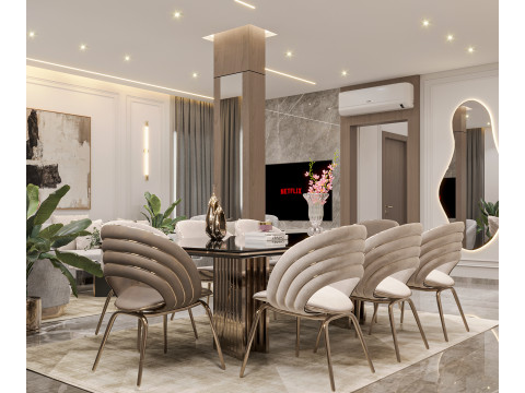 Living room 3D-Modell