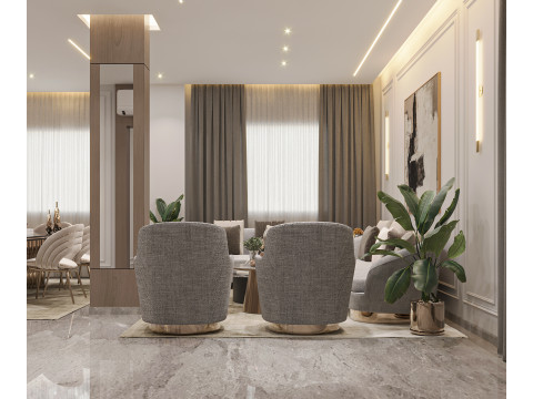 Living room 3D-Modell