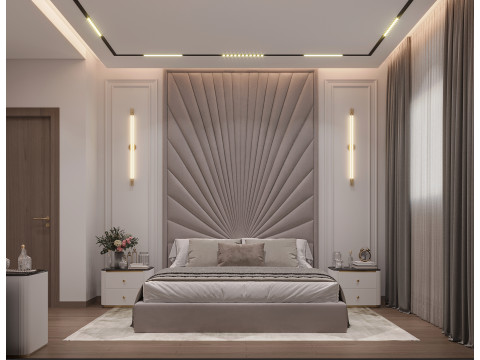 Modern bedroom 3D मॉडल