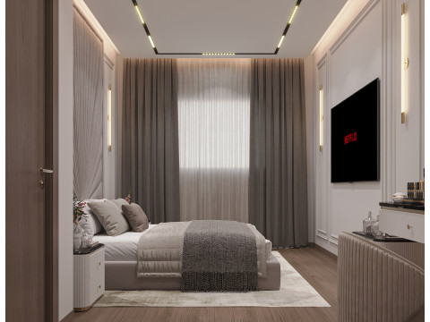 Modern bedroom 3D 모델