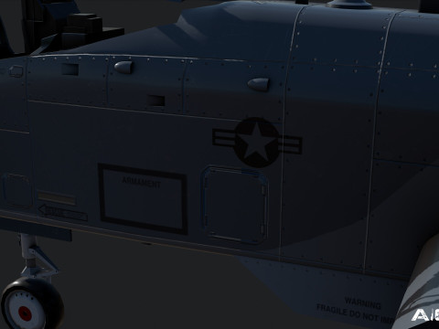 A10C Thunderbolt II - Game Ready Aircraft Model 3D Model