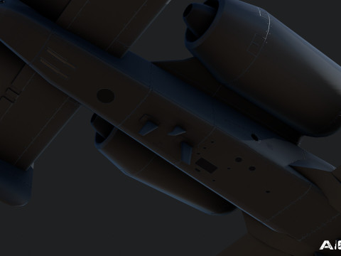 A10C Thunderbolt II - Game Ready Aircraft Model 3D Model
