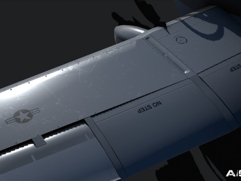 A10C Thunderbolt II - Game Ready Aircraft Model 3D Model