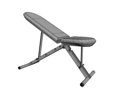 PENT Luxury Modern Gym Equipment Bench 3D Model